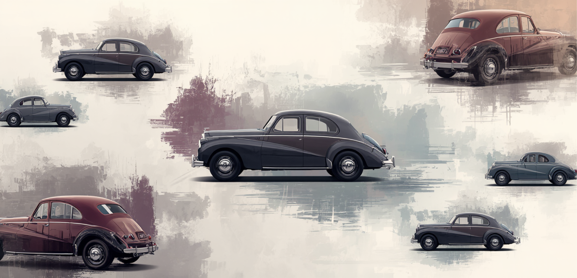 Sublimations-Transfer für Tassen – Vintage Oldtimer Design (89 × 229 mm) Preis pro Packung.