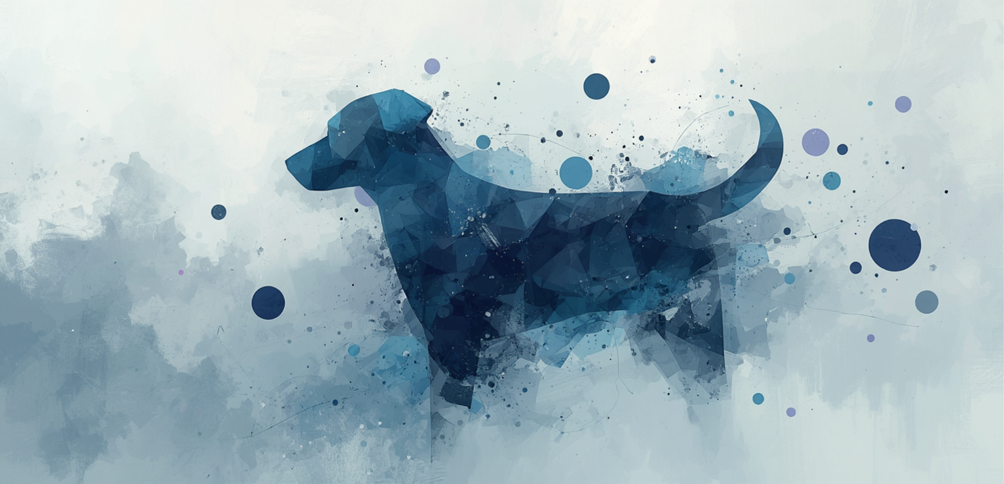 Sublimations-Transfer für Tassen – Moderner Hunde Silhouette Print (89 × 229 mm). Preis pro Packung.